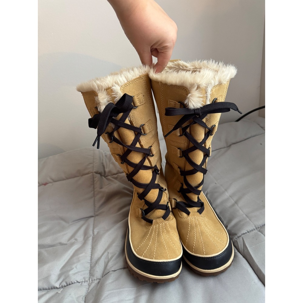 Sorel Tivoli II Suede Faux Fur Waterproof Winter Boots Womens 10